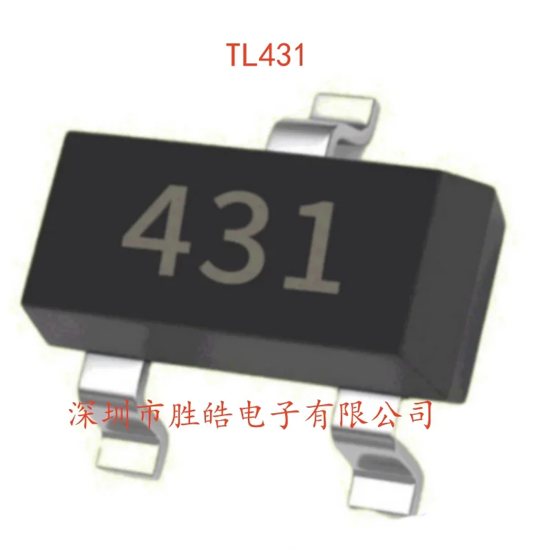 

(50PCS) NEW TL431 Screen Printing 431 Voltage Reference IC Chip Regulator SOT-23 TL431 Integrated Circuit