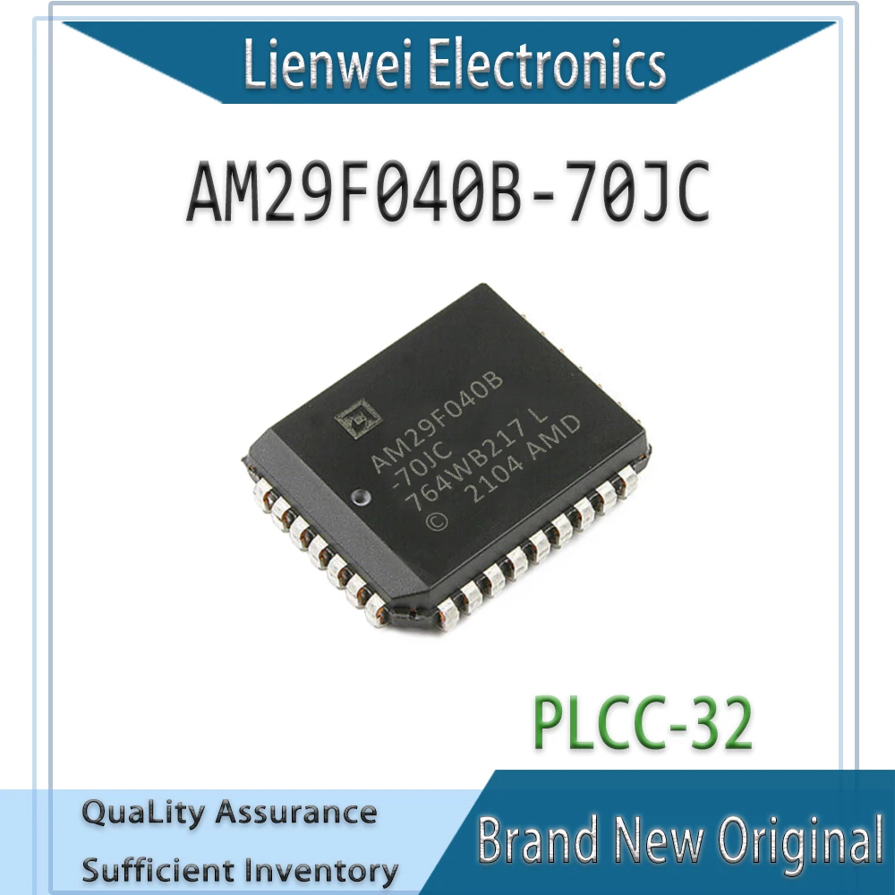 

100% New Original AM29F040B AM29F040B-70JC IC Chipset PLCC-32