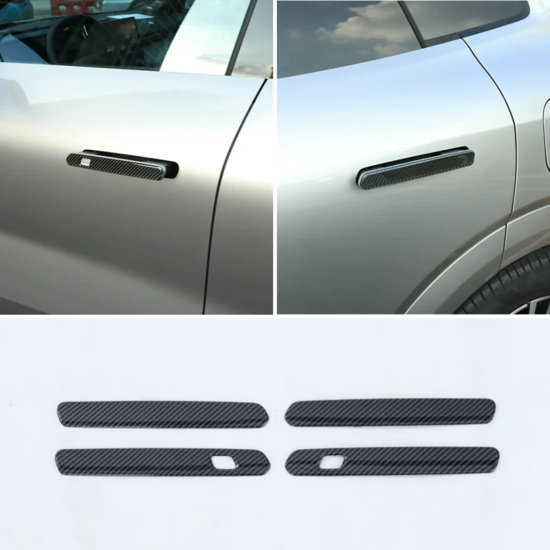 For GEELY LYNKCO 08 2024 Exterior Accessories Car Door Handle Catch Protection Cap Cover Trim 4PCS/SET