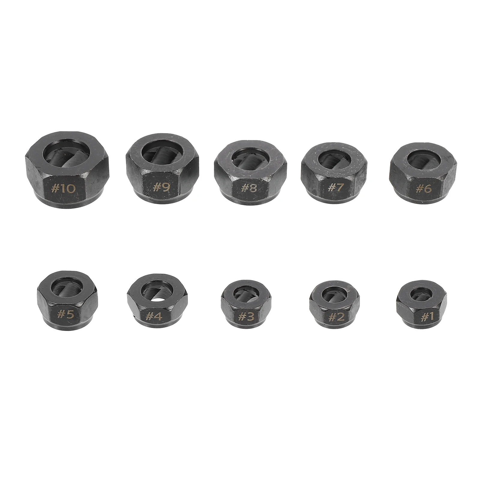 

10Pcs Lightweight Bolt Nut Extractor Set Strong Home Repair Tool for Wall Panels Wood Sheet Metal Bolts Bolt Nut Extractor Set