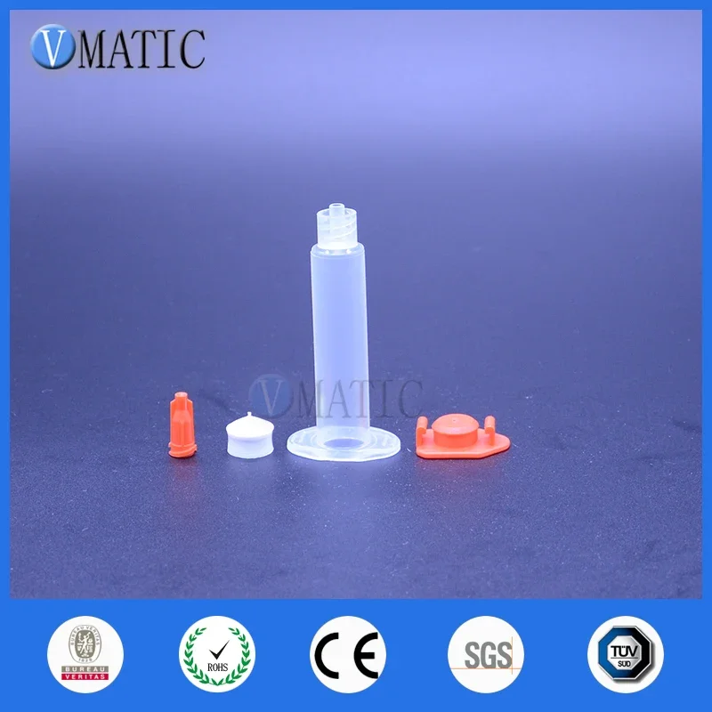 Free Shipping 1800 Sets 5 Cc Ml Glue Dispensing Pneumatic Syringe With Piston & Stoppers Accessories As Photo