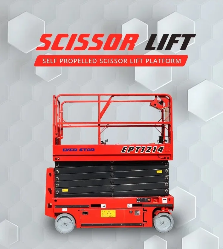 4-18m Rough Terrain Self Propelled Track Scissor Lift Mobile Hydraulic Electric Lifting Scaffold Work Platform ATV