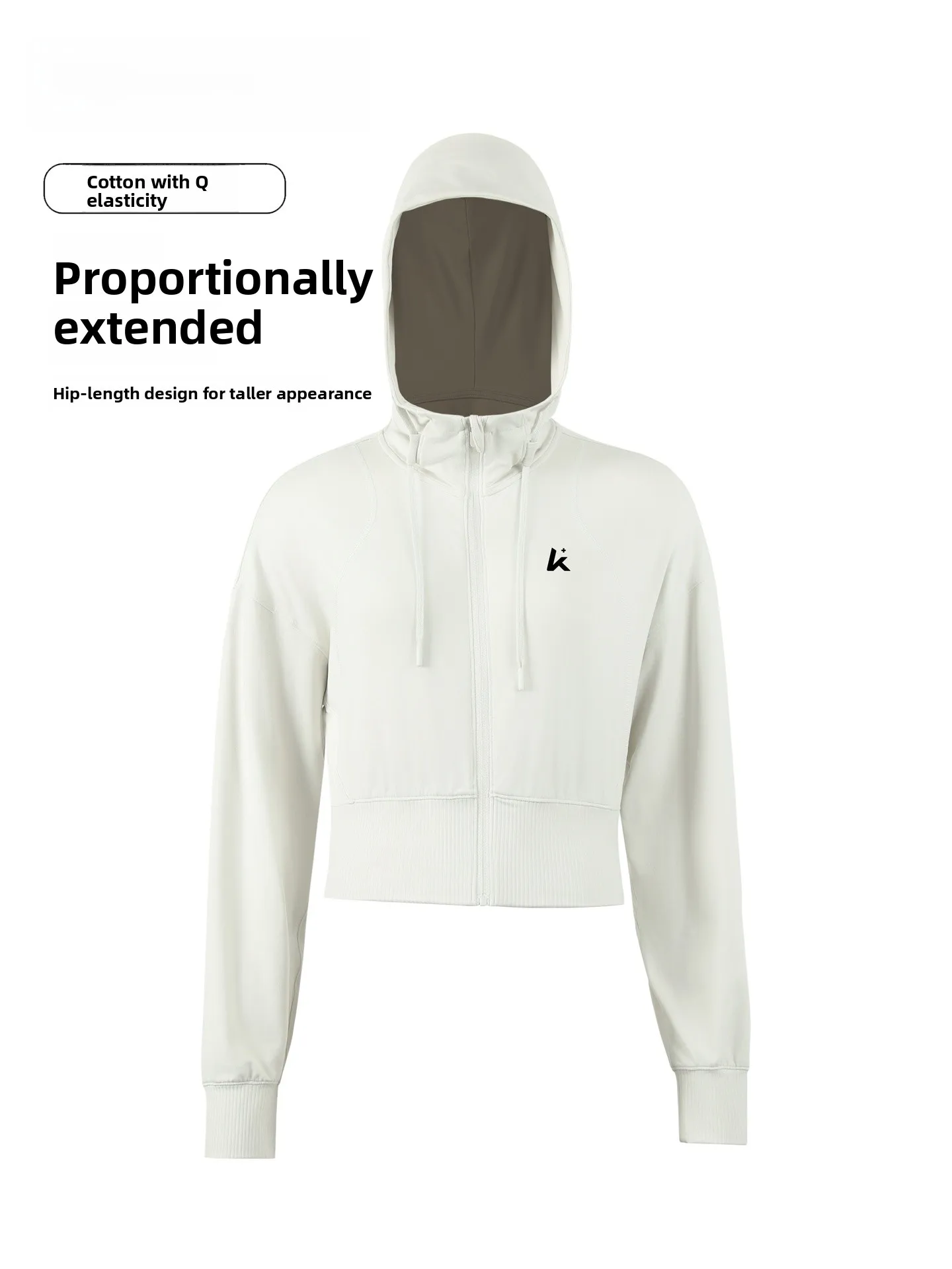 

Женская спортивная одежда для фитнеса и йоги: быстросохнущая кофта для бега свободного кроя с длинными рукавами, укороченная, на молнии, модная.