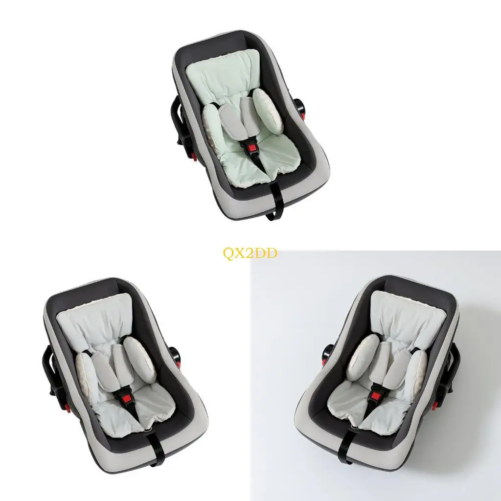 

QX2D Breathable Infant Car Liner with Double Sided Design Thickened Baby Pram Insert Pad for Safety & Coziness