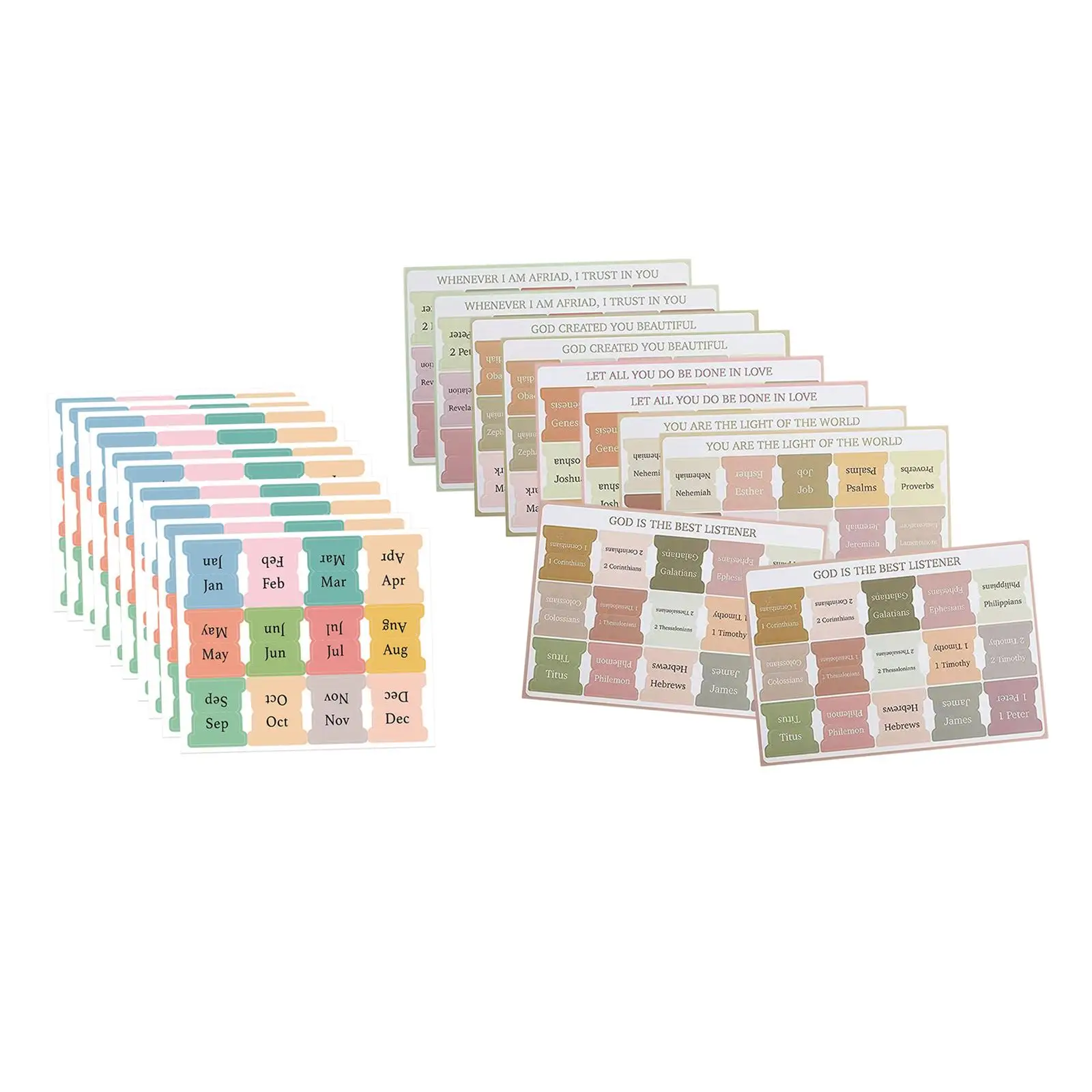 10 листов липкие заметки, библейские вкладки, наклейки, этикетки-планировщики для маркировки дневника блокнота