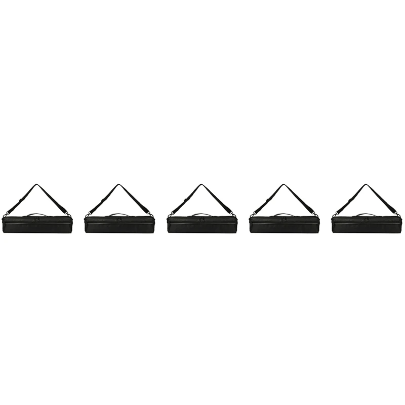 

5X Portable 17 Holes Flute Case Cover Bag,Nylon Flute Bag, Gig Bag, Flute Case,17 Hole Flute Accessories
