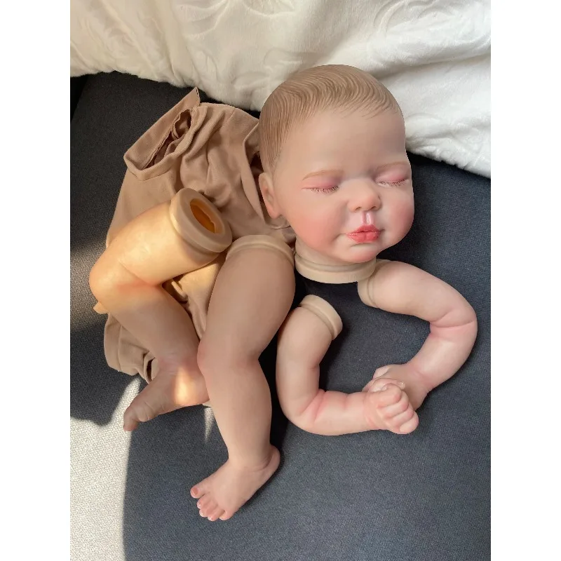 20inch Reborn Doll Kit Valentina  Already Painted Unfinished Doll Parts with Body Cloth view 3