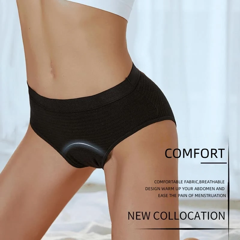 Intimo periodo taglie forti più venduto: anteriore e posteriore a tenuta stagna • Vita medio-alta • Mesh traspirante