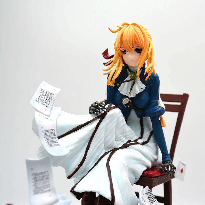 28cm Violet Evergarden Anime Girl Figure Gk Violet Evergarden Statue Action Figure Reisalin Stout Ryza Figurine Model Toys Gifts