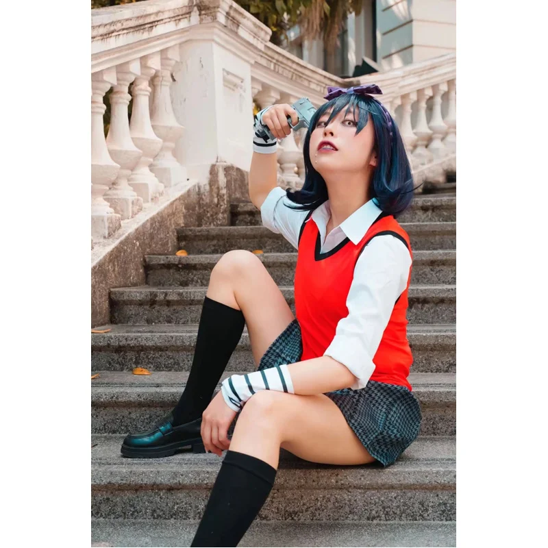 Anime Kakegurui Costume Cosplay Kirari Momobami Uniforme Yumeko Sayaka Giocatore d'azzardo compulsivo Ragazza della scuola giapponese Gonna a pieghe Vestito