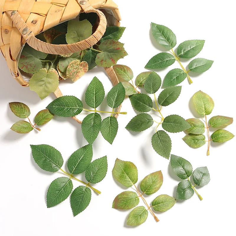 10/30/50Pcs Silk Artificial Plant Leaf Home Decor Garden Garland Wedding Decoration Supplies Fake Leaves DIY Bride Crafts Wreath