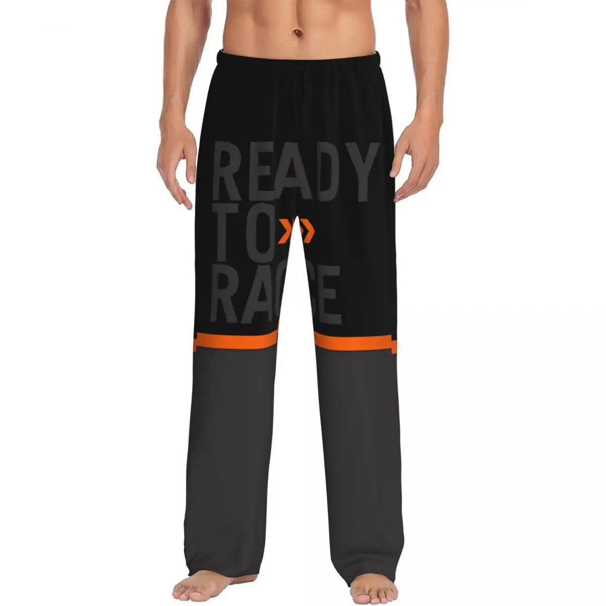 

Custom Men's Ready To Race Pajama Pants Enduro Cross Motocross Bitumen Bike Life Sleepwear Sleep Lounge Bottoms with Pockets