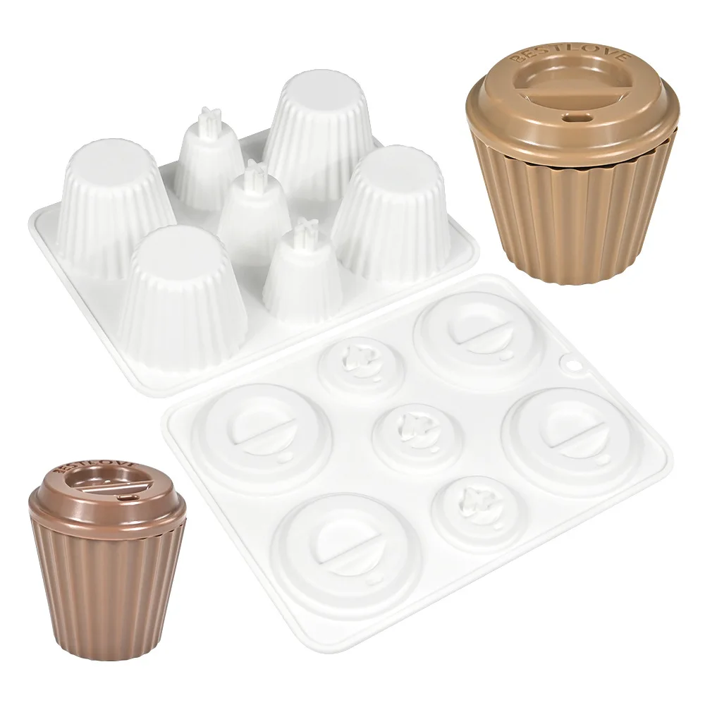 Coffee Cup Shaped Combination Silicone Chocolate Mousse Cake Mold Kitchen Bakeware Dessert Baking Tool Mug Design Silicone Mould