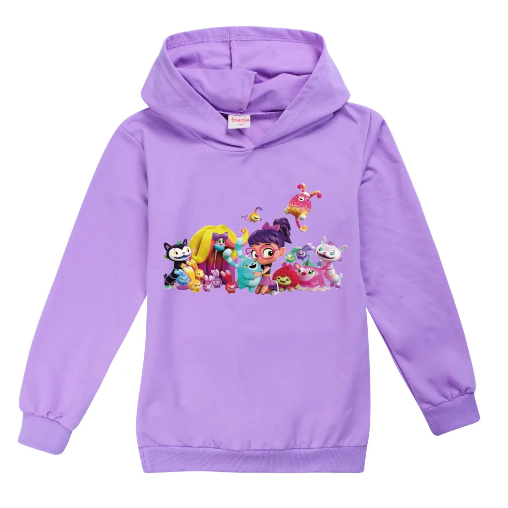 Abby Hatcher Hoodies Kids Coat Cartoon Boys Sweatshirts Pullover Outerwear Girls Jacket Streetwear Hoody Children's Coat Clothes