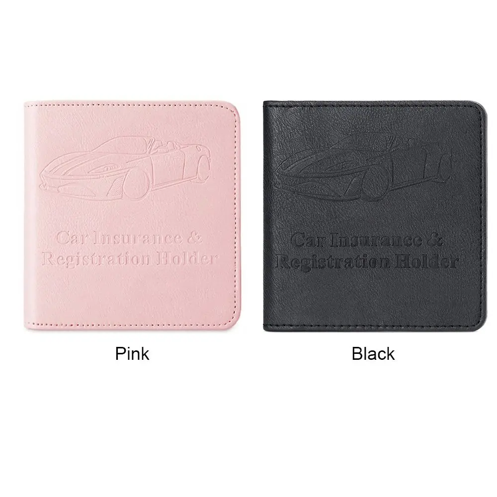 Borsa certificato multifunzione creativa borsa porta carte impermeabile rosa nera portafoglio passaporto fattura PU Unisex