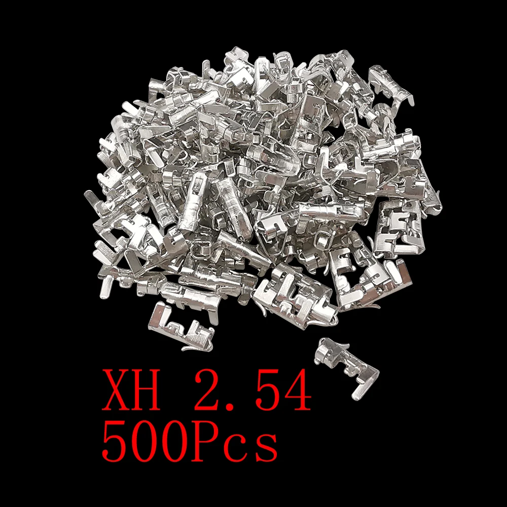 500 sztuk/partia XH2.54 metalowe szpilki żeńskie zaciskanie zaciskowe dla JST XH 2.54MM żeńskie gniazdo złącze kabla