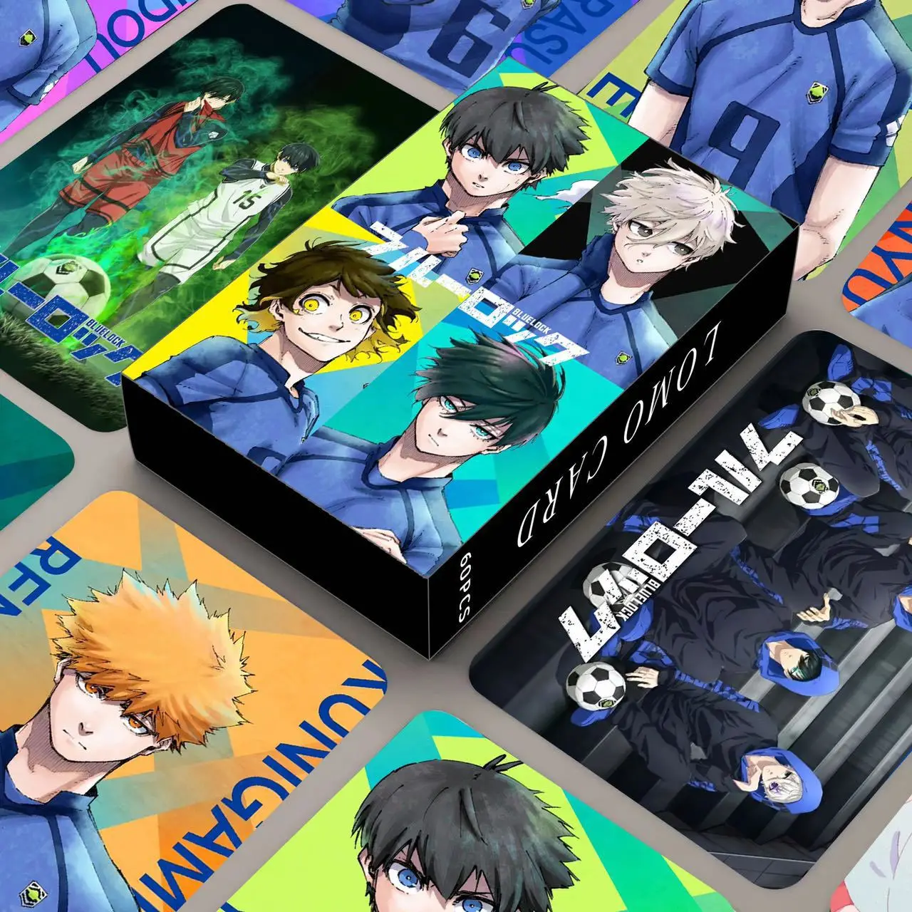 

Anime BLUE LOCK Isagi Yoichi Bachira Chigiri Figures Photo Cards LOMO Card Photocard For Fans Collection Gift 60PCS/Set