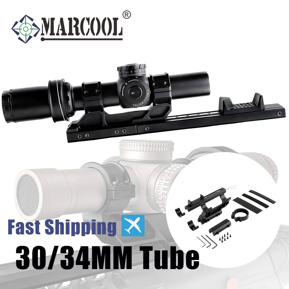 Marcool Tactical Scope Switch for 30MM/34MM Fast Zooming One-piece LPVO Rifle Scope Switch Mount Hunting Optics Accessoires