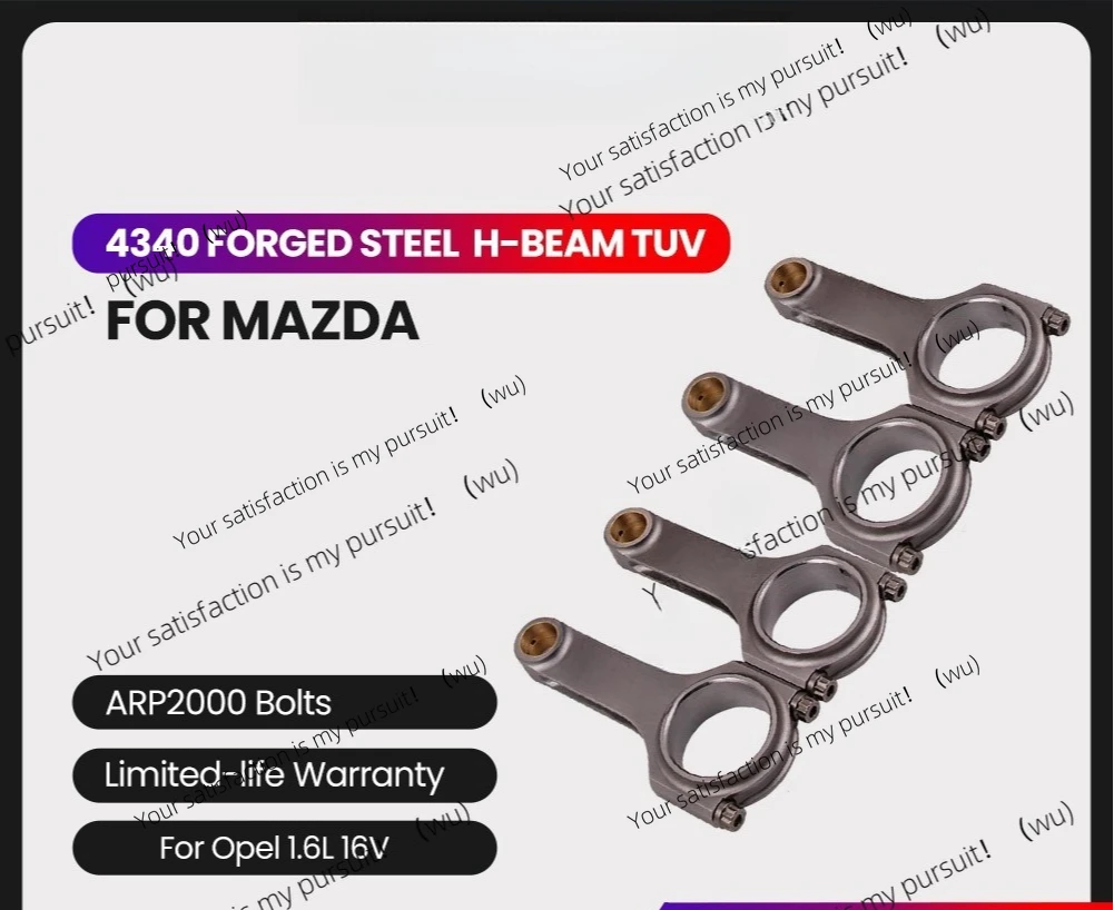 

Steel H-Beam Forged Connecting Rods+ARP 2000 Bolts for Mazda B6 1.6 1.8 MX5