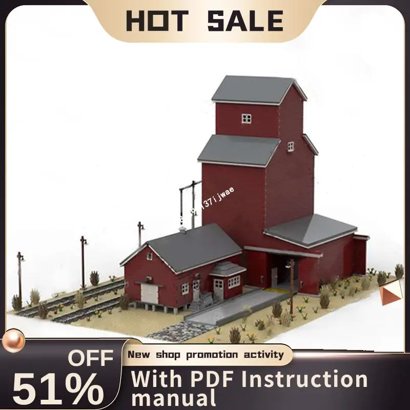 Nieuwe 8359 Stuks Stad Hot Selling Street View Moc Grain Co-Op Huis Model Custom Puzzels Diy Creatieve Ideeën kinderen Speelgoed Verjaardagscadeautjes