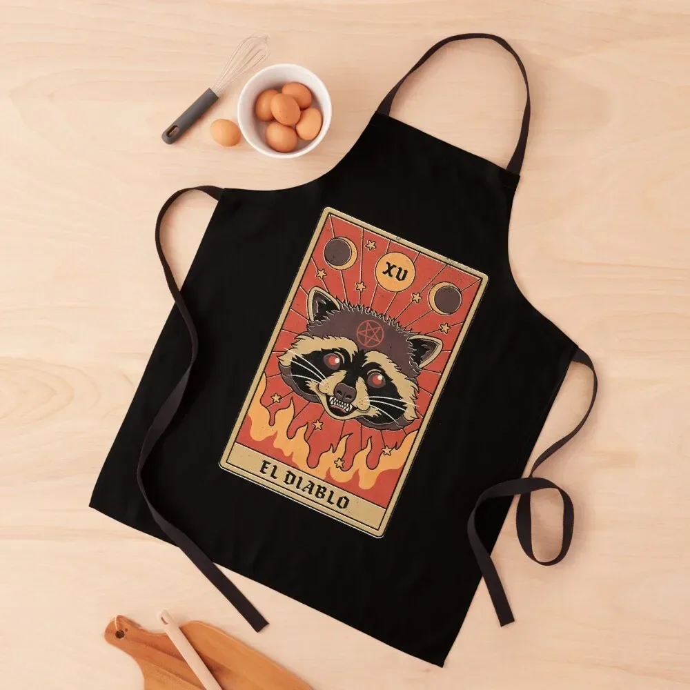 El Diablo Apron home women Custom Funny Apron