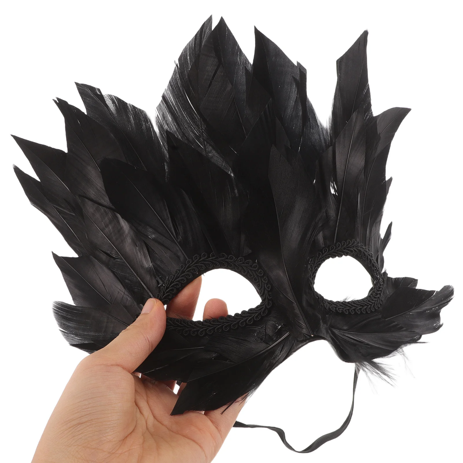 

Half Feathered Masquerade Mask Venetian Women Halloween Carnival Cosplay Party Mask Prop Cosplay Masks Masquerade
