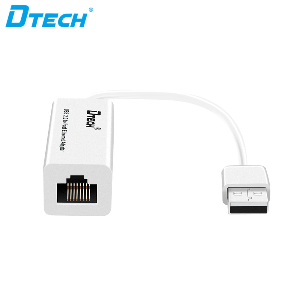 Интерфейс DTECH USB 2.0 Адаптер Ethernet-Rj45 USB-порт HUB Передача данных