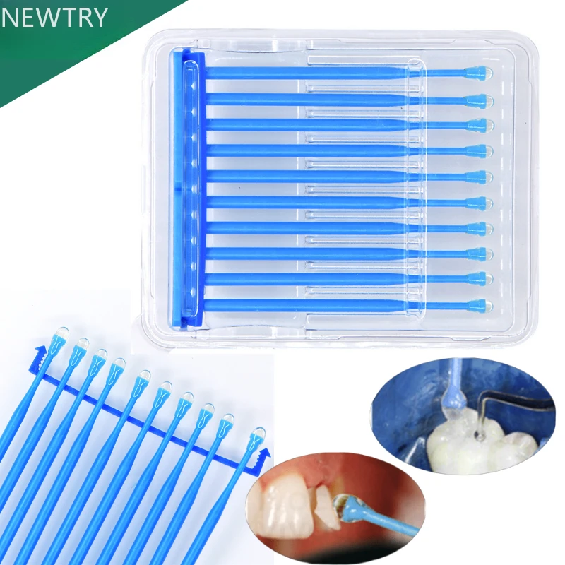 

Dental Adhesive Tip Applicator for Tooth Crown Porcelain Veneer Disposable Dental Materials Brush Applicator Dental Materials