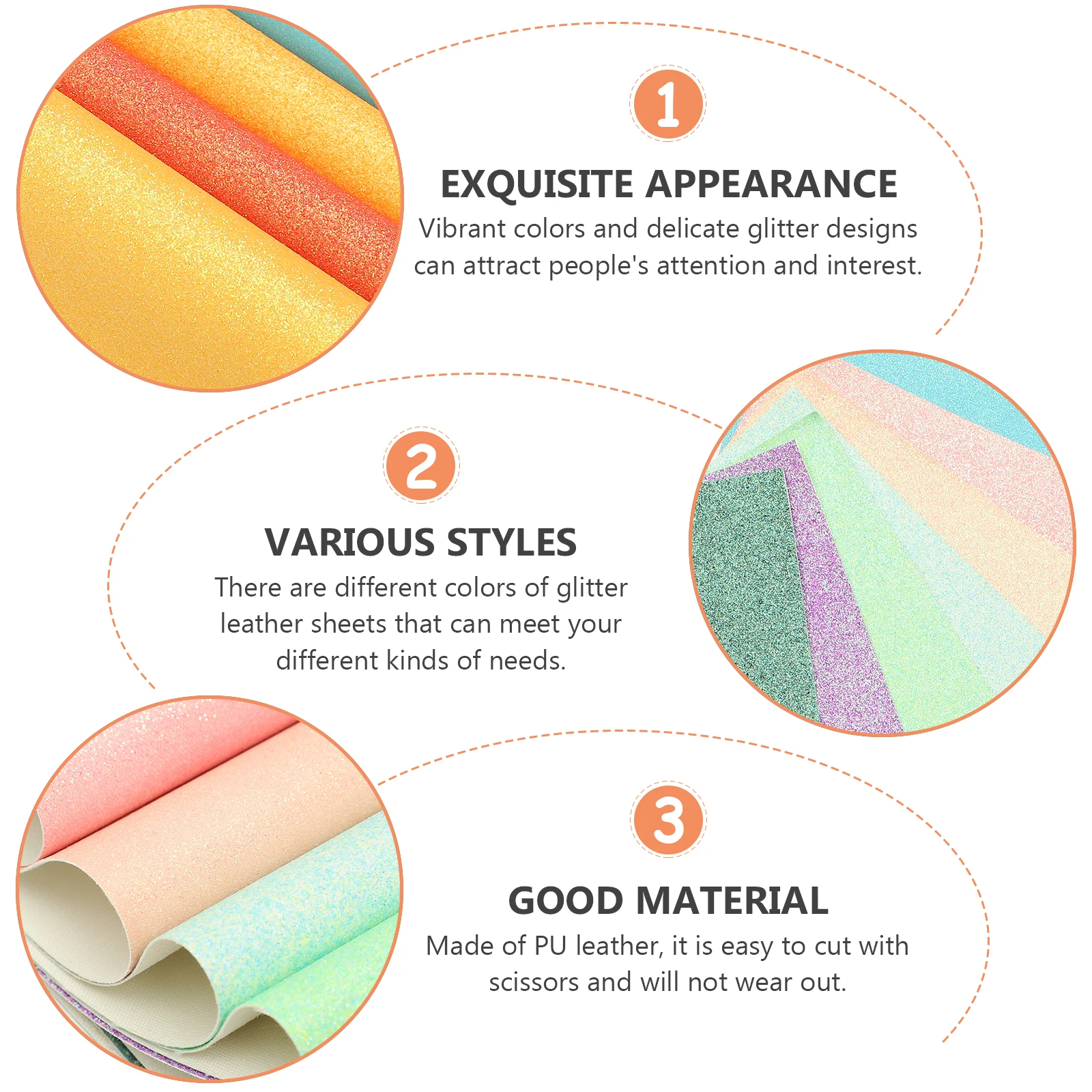 

10pcs Glitter Pu Sheets Diy Crafts Making Kit Faux Fabric For Jewelry Diy Materials Handcraft Supply