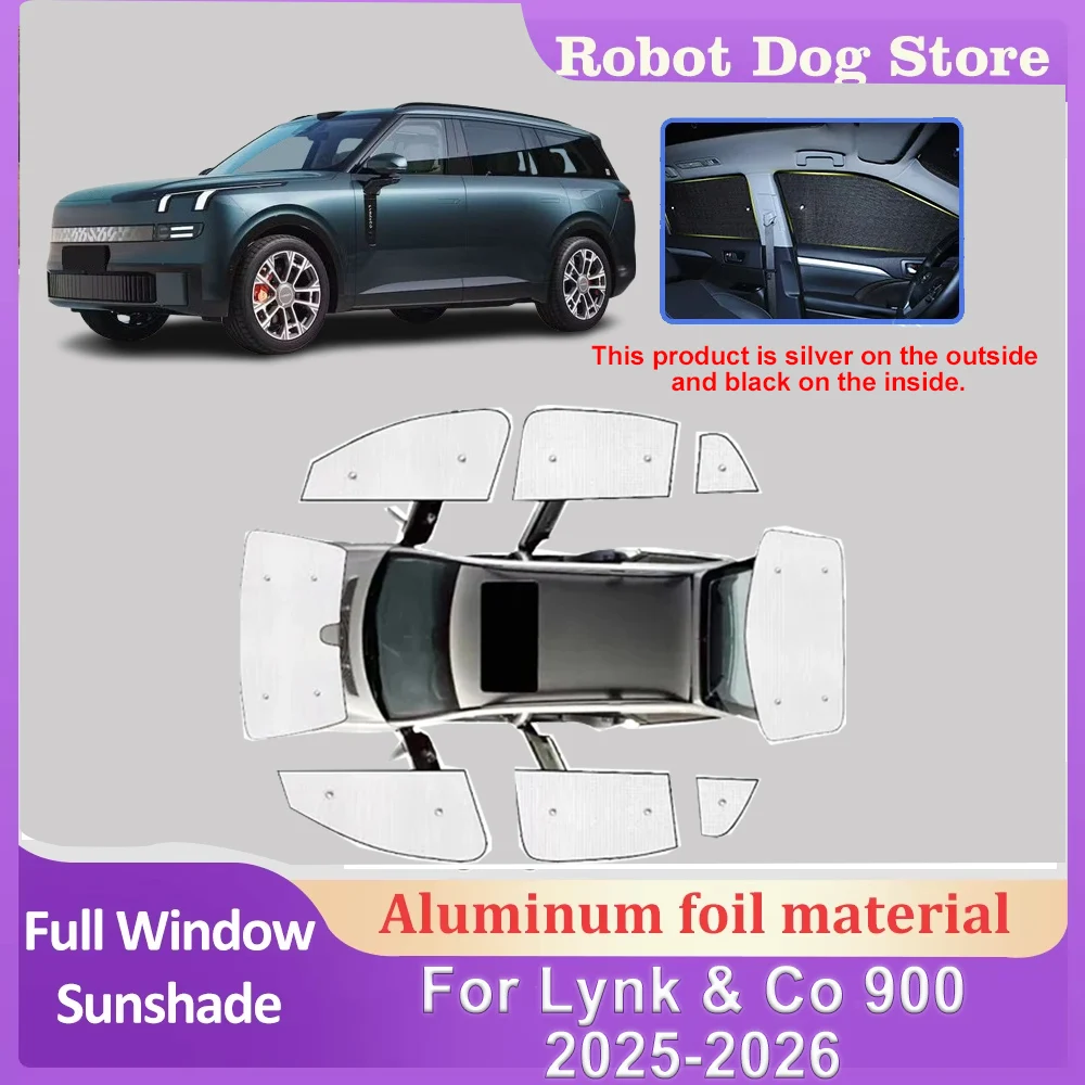 

Car Mesh Shades For Lynk & Co 900 Car Accessories L946 2025 2026 Window Sunshades Sunscreen Privacy Curtains Sun Visors Mosquito