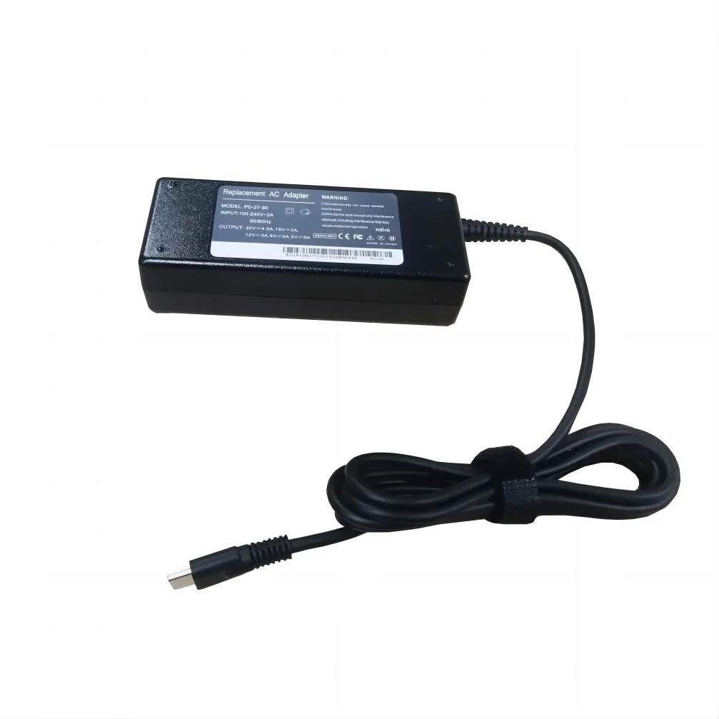 Imagem -03 - Adaptador Rápido do Carregador do pd do Tipo-c Poder do Desktop Usb-c Carregador do Portátil Acer Asus hp Dell Samsung Sony Toshiba 90w 65w 45w