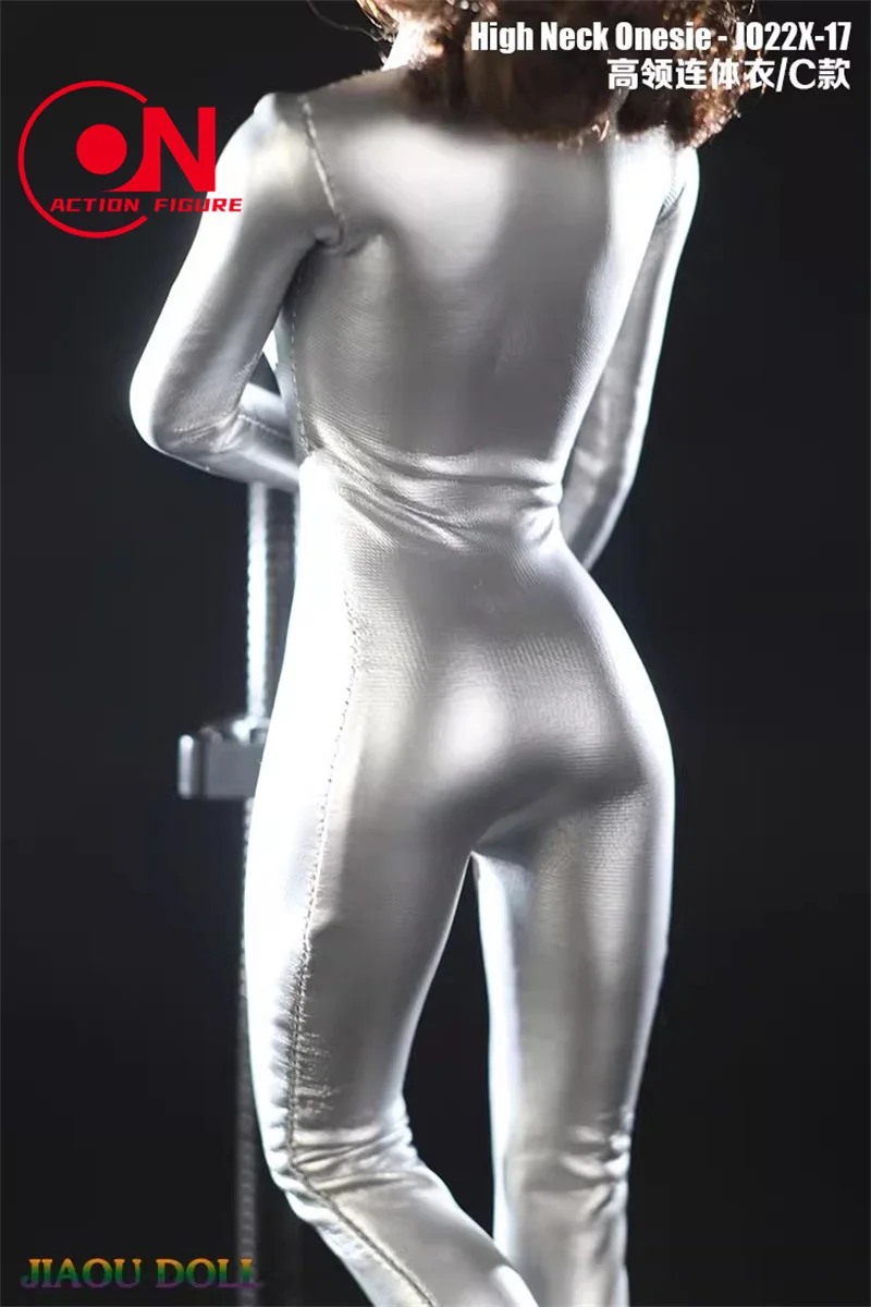 JIAOU JO22X-17 1/6 أنثى عالية الرقبة ارتداءها الجندي بذلة مرنة الملابس نموذج صالح 12 ''تمثال نصفي كبير عمل الشكل الجسم الدمى #3
