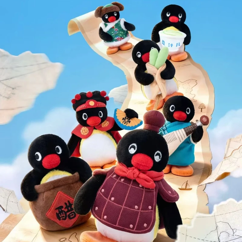Pingu Blind Box Série Carte Géographique Boîte Mystère Pingu Merchandise Porte-clés Ornement Tendance Cadeau Jouet