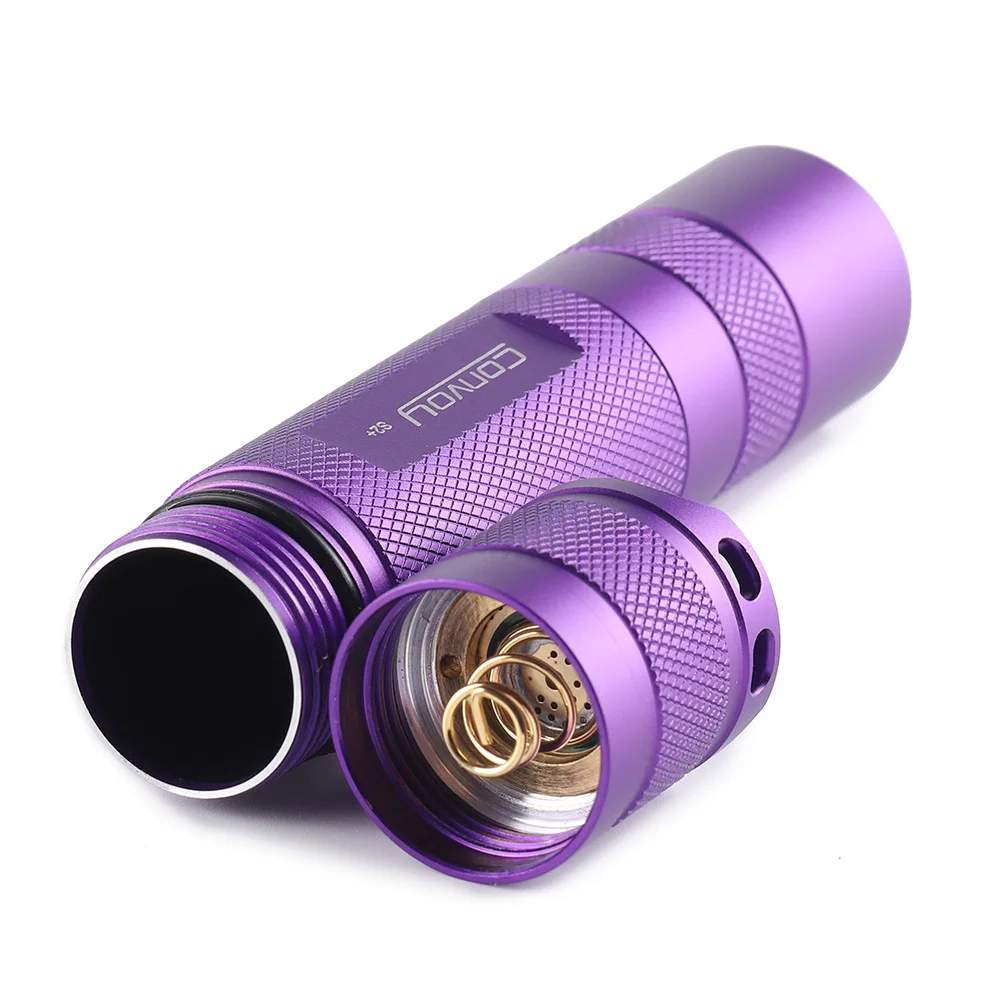 Nichia UV Flashlight Convoy S2 Plus UV 365nm Torch Fluorescent Agent Detection Ultraviolet Ultra Violet Work Light