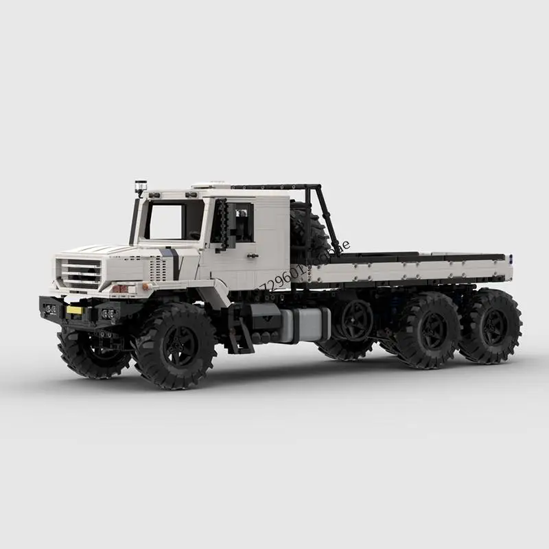 جديد 3964 قطعة Moc شاحنات المدينة Zetros 6X6 الأبيض على الطرق الوعرة نموذج مركبة لتقوم بها بنفسك الأفكار الإبداعية لعبة أطفال هدية عيد ميلاد كتل التكنولوجيا