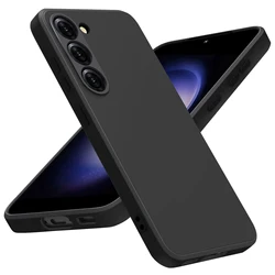 Shockproof Silicone TPU Phone Case For Samsung Galaxy S24 S23 S22 S21 S20 Ultra S10 S9 S8 Plus 5G S10E S21 FE Black Back Cover