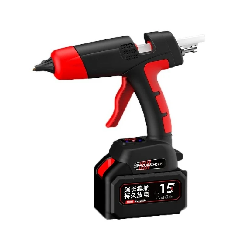 

Industrial Grade Hot Melt Gun 21V With 30 Hot Melt Adhesive Wireless Lithium Batteries And Display Screen Heat Treatment Tools