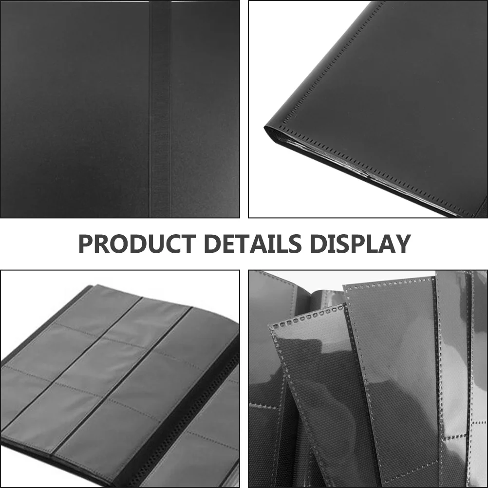 

Game Cards Storage Album Durable Pp Lay-Flat Design For Cards Collector Organizer Protector Sleeve Holder Accessory Book