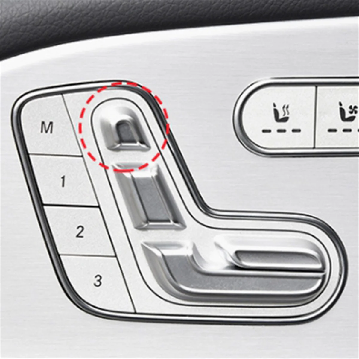 For Benz GLS GLE W167 20-24 LH Seat Headrest Switch Button Cover Trim