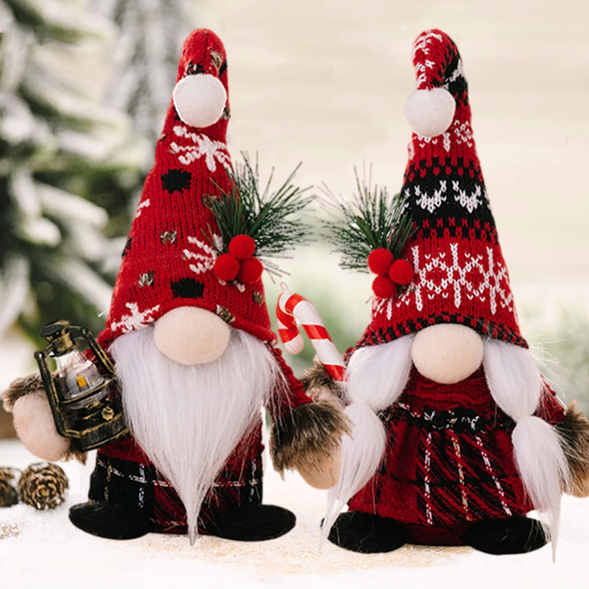 Gnome Christmas Faceless Doll Ornament Merry Christmas Decorations For Home 2024 Navidad Natal Cristmas Xmas Gift New Year 2025