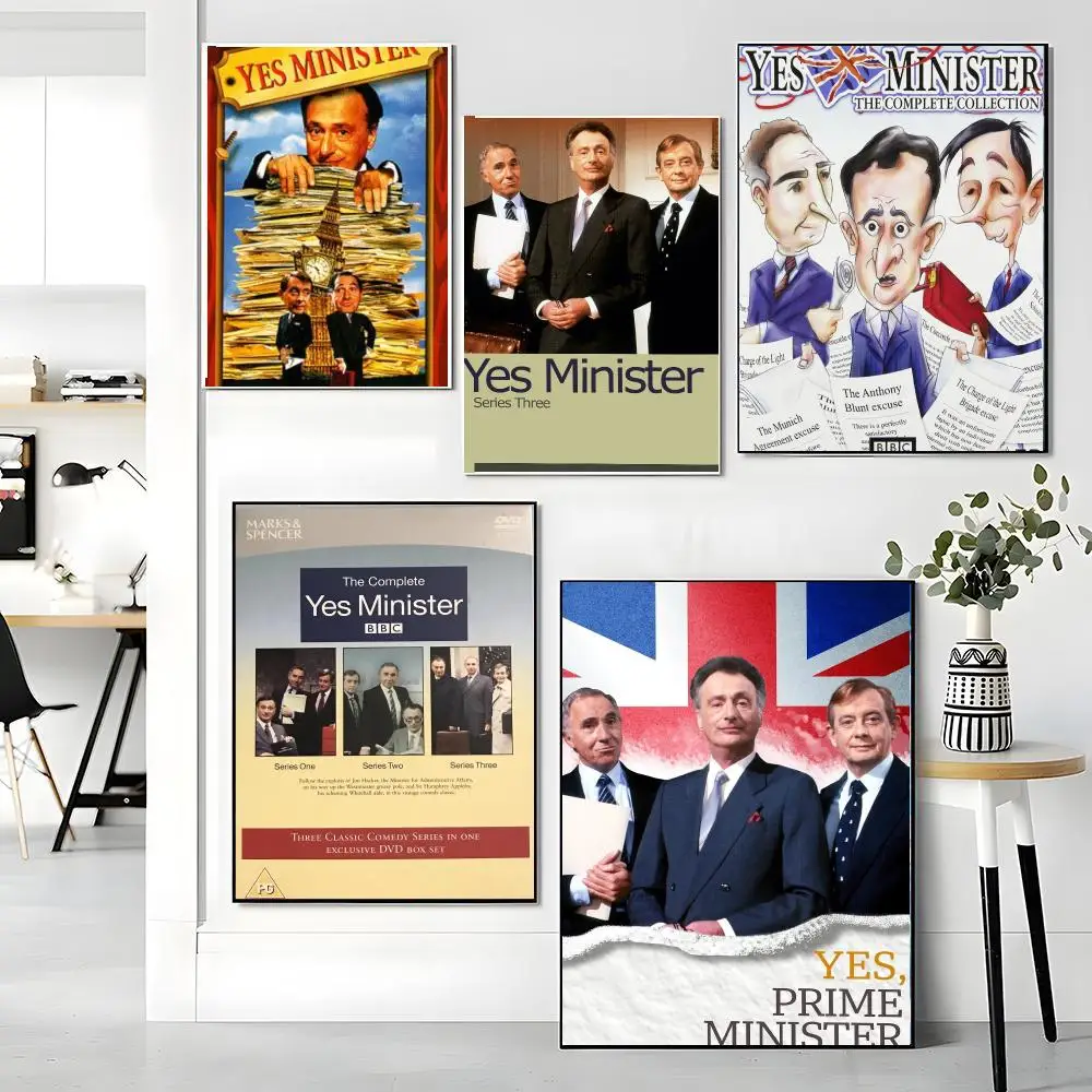 tv series Y-Yes Minister-R Painting Calligraphy Artwork for Living Room Bedroom Office Home Decor