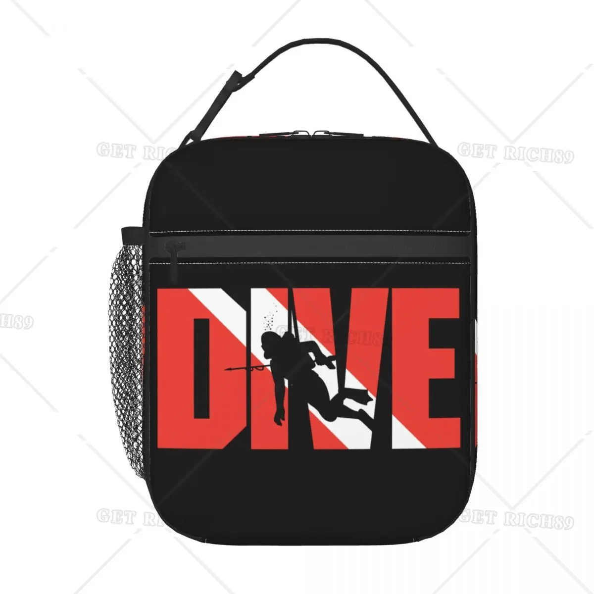 Awesome Scuba Drive Insulated Lunch Bag for Women Ocean Diving Diver Gift Idea Cooler Thermal Lunch Box Office Work School