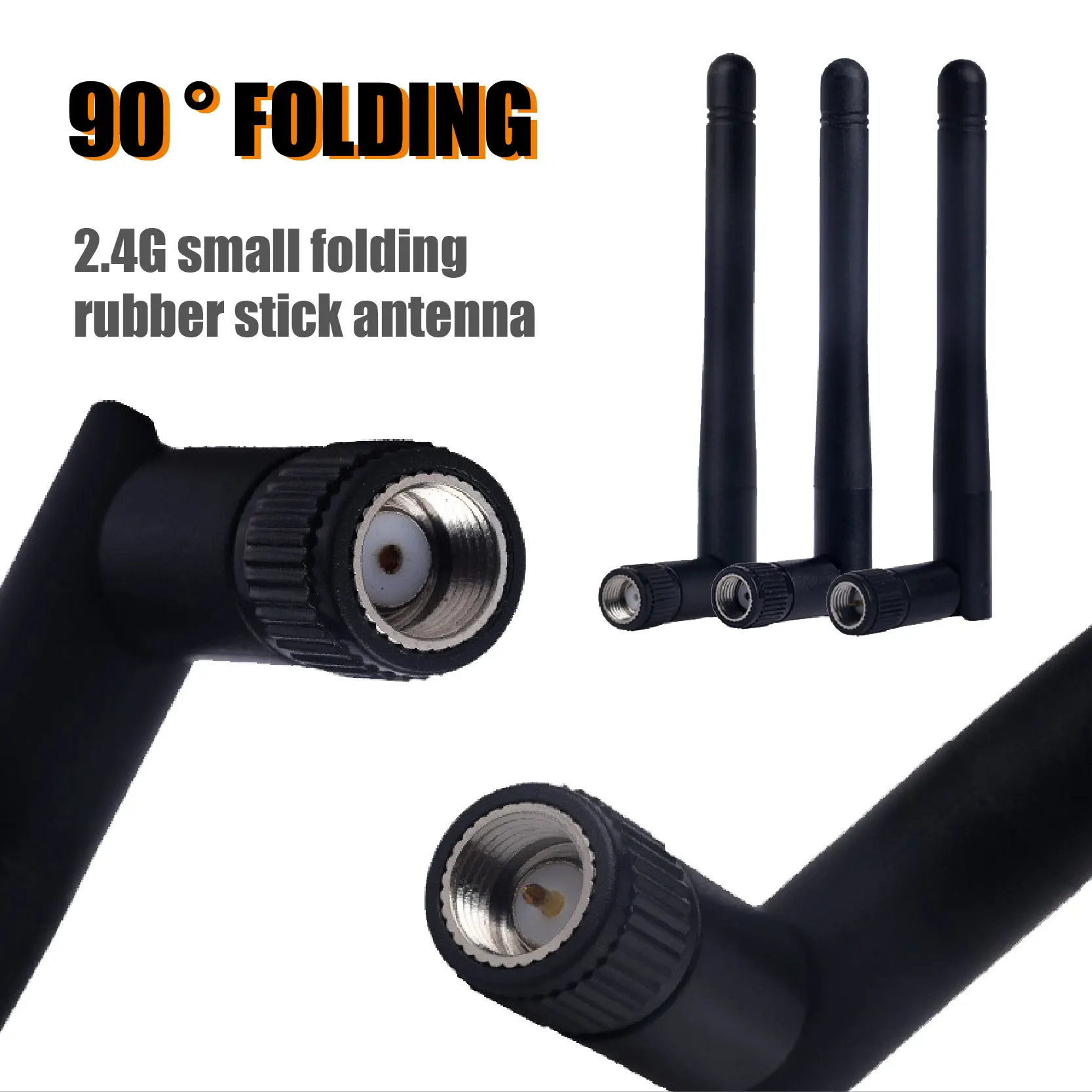 

Сменная антенна для беспроводной видеокамеры безопасности, рекордер, 2 шт., Wi-Fi 2,4 ГГц, 3 дБи, Wi-Fi-антенна SMA, мужская и женская, без иглы