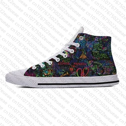 Hot New Summer Women Men Coldplay Ghost Stories Casual Shoes Lightweight Fashion Canvas Shoes High Help Classic Board Shoes