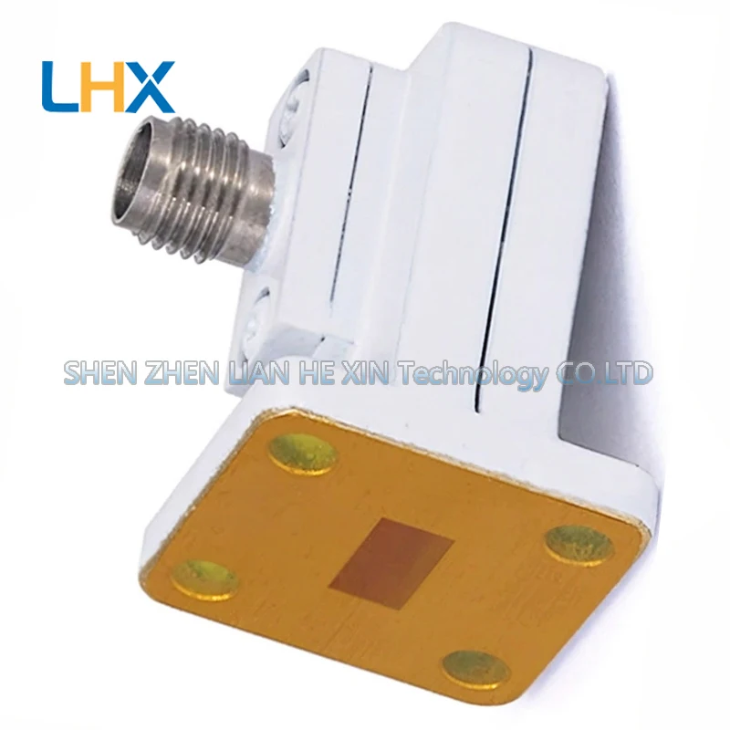 WR28-2.92mm female waveguide coaxial converter orthogonal FBP flange 26.5-40GHz in stock