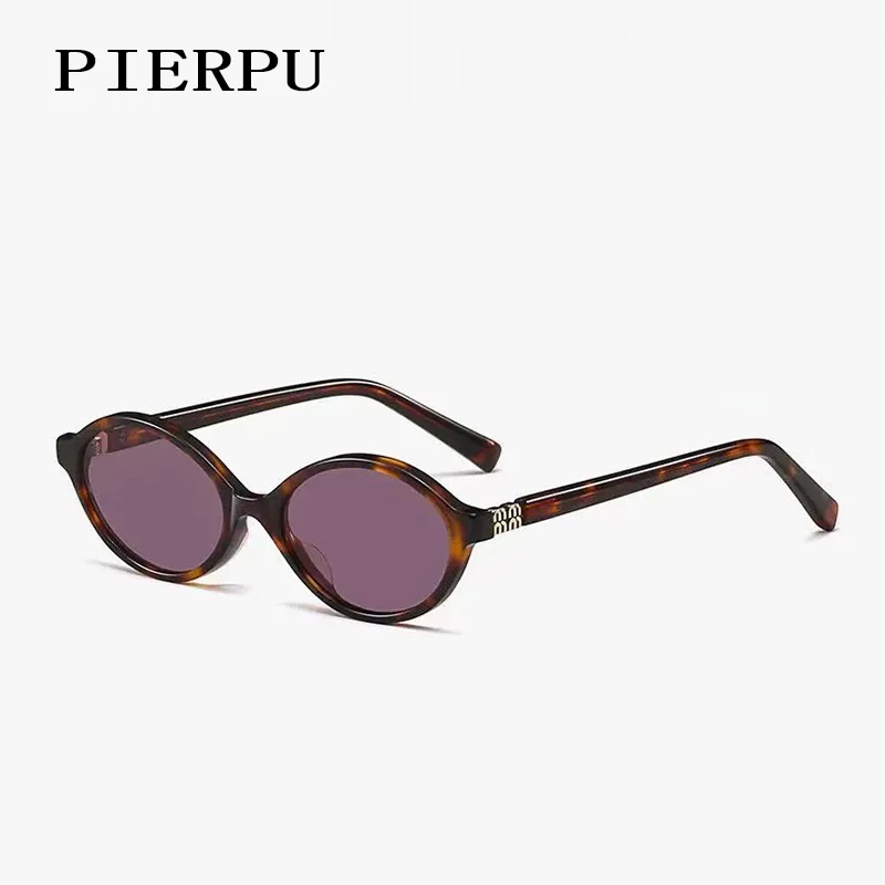 Fashion Ladies MIU Model Small Oval Sunglasses Glasses Women Fashion Design Summer Hot Sale Acetate SMU04Z Sunglasses UV400