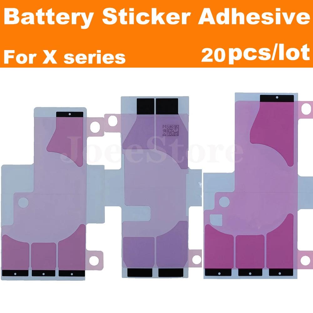 20Pcs Battery Adhesive Sticker for iPhone 14 11 12 13 X XS Pro Max XR 6 6S 7 8 Plus Battery 3M Double Tape Strip Pull Trip Glue