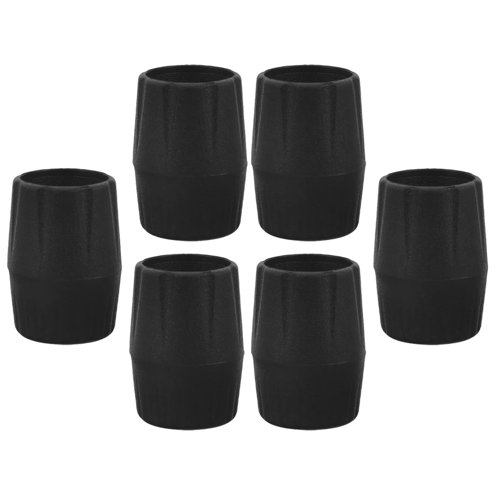 

6 Pcs Accoustic Guitar Stand Cap Storage Leg Pad Foot for Holder Floor Mat Protector Acoustic Black Rubber