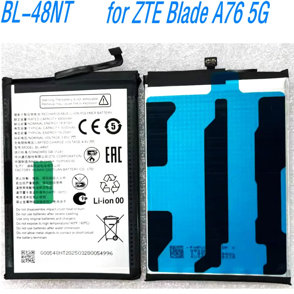 

New BL-48NT High Capacity Battery for ZTE Blade A76 5G Mobile Phone