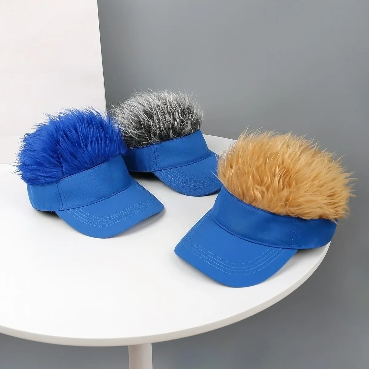 1Pc Korean Fashion Wig Hat Outdoor Men's Baseball Hat